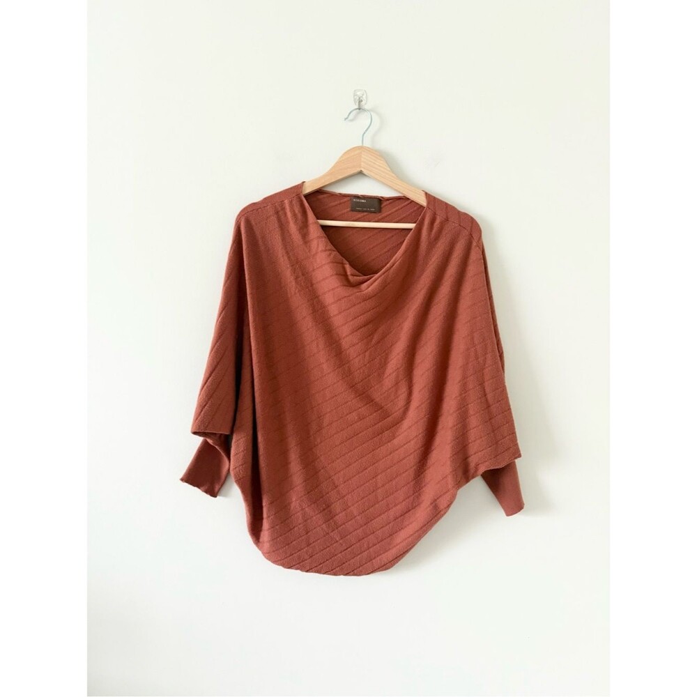 Kerisma Textured Rust Drop Sleeve Knit Top Size S/M
